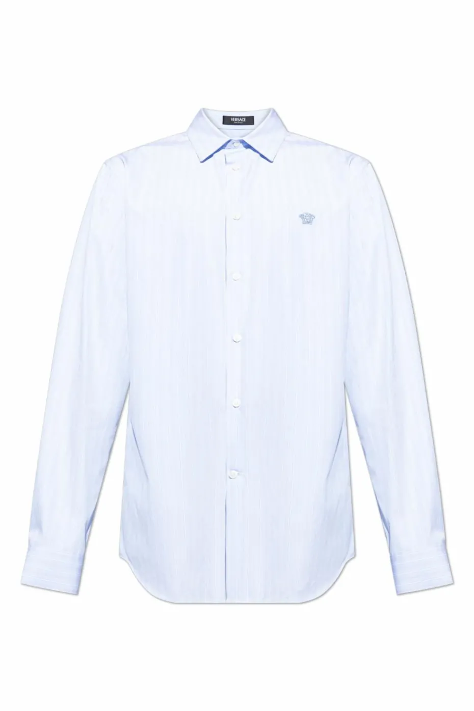 Versace light blue Shirt with a striped pattern