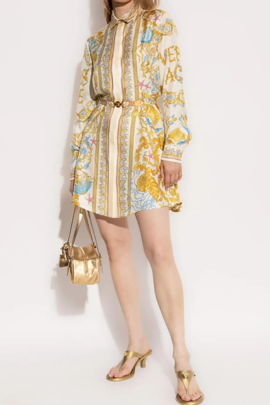 Versace MULTICOLOUR Dress with 'Underwater Barocco' print