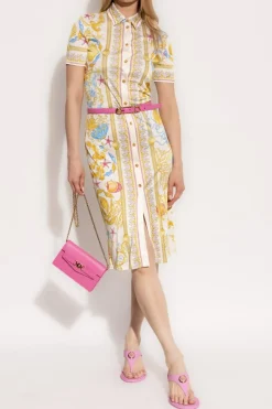 Versace MULTICOLOUR Dress with 'Barocco' print