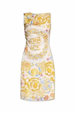 Versace MULTICOLOUR Dress with "Underwater Barocco" print