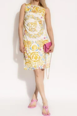 Versace MULTICOLOUR Dress with "Underwater Barocco" print