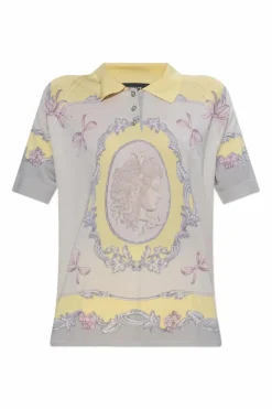 Versace MULTICOLOUR Jedwabne polo