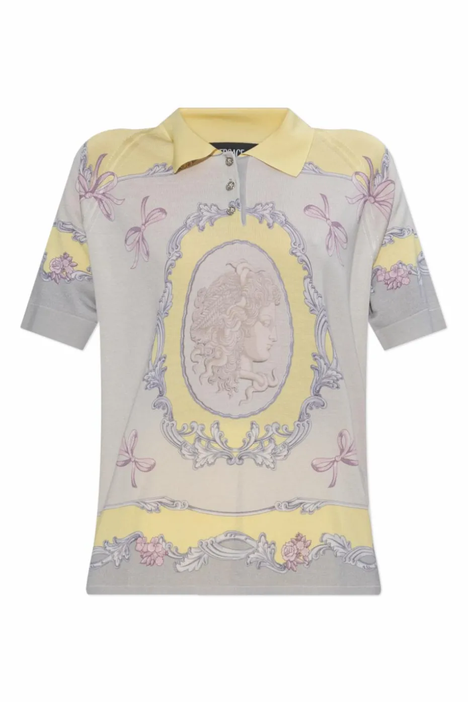 Versace MULTICOLOUR Jedwabne polo