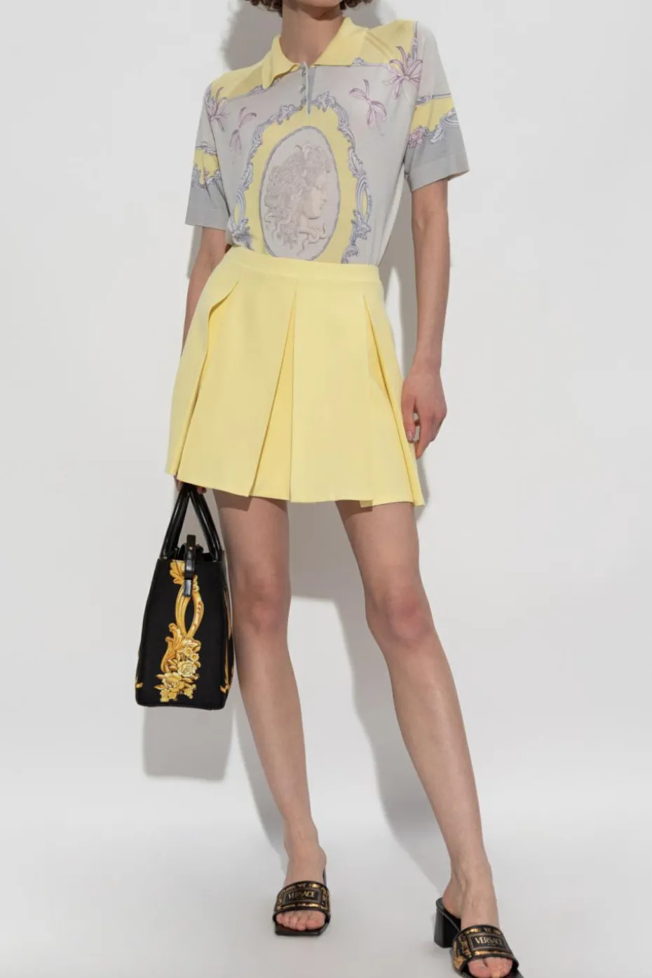 Versace MULTICOLOUR Jedwabne polo