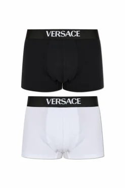 Versace MULTICOLOUR 2-pack of cotton boxers with logo