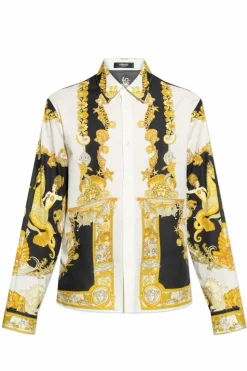 Versace MULTICOLOUR Shirt with `Coral Theatre` print