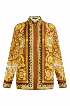 Versace MULTICOLOUR Silk shirt with 'Barocco' print