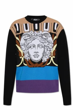 Versace MULTICOLOUR Sweater with a distinctive Medusa head
