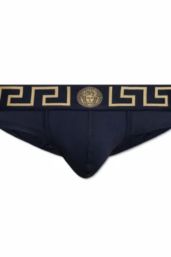 Versace NAVY BLUE Cotton briefs