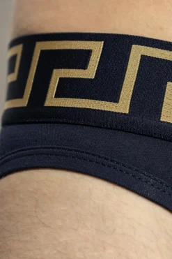 Versace NAVY BLUE Cotton briefs