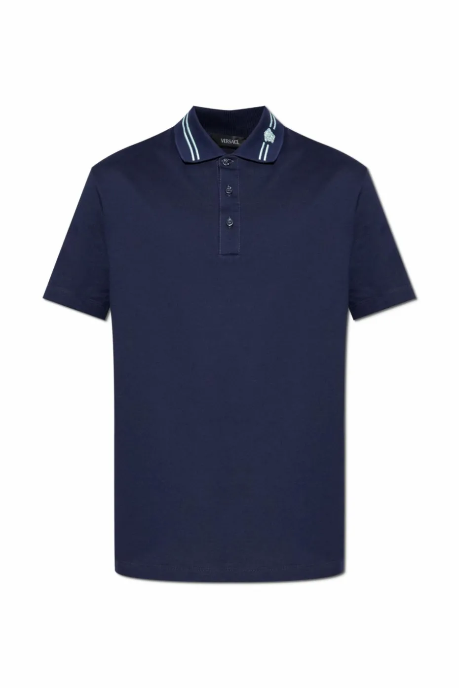 Versace NAVY BLUE Cotton polo