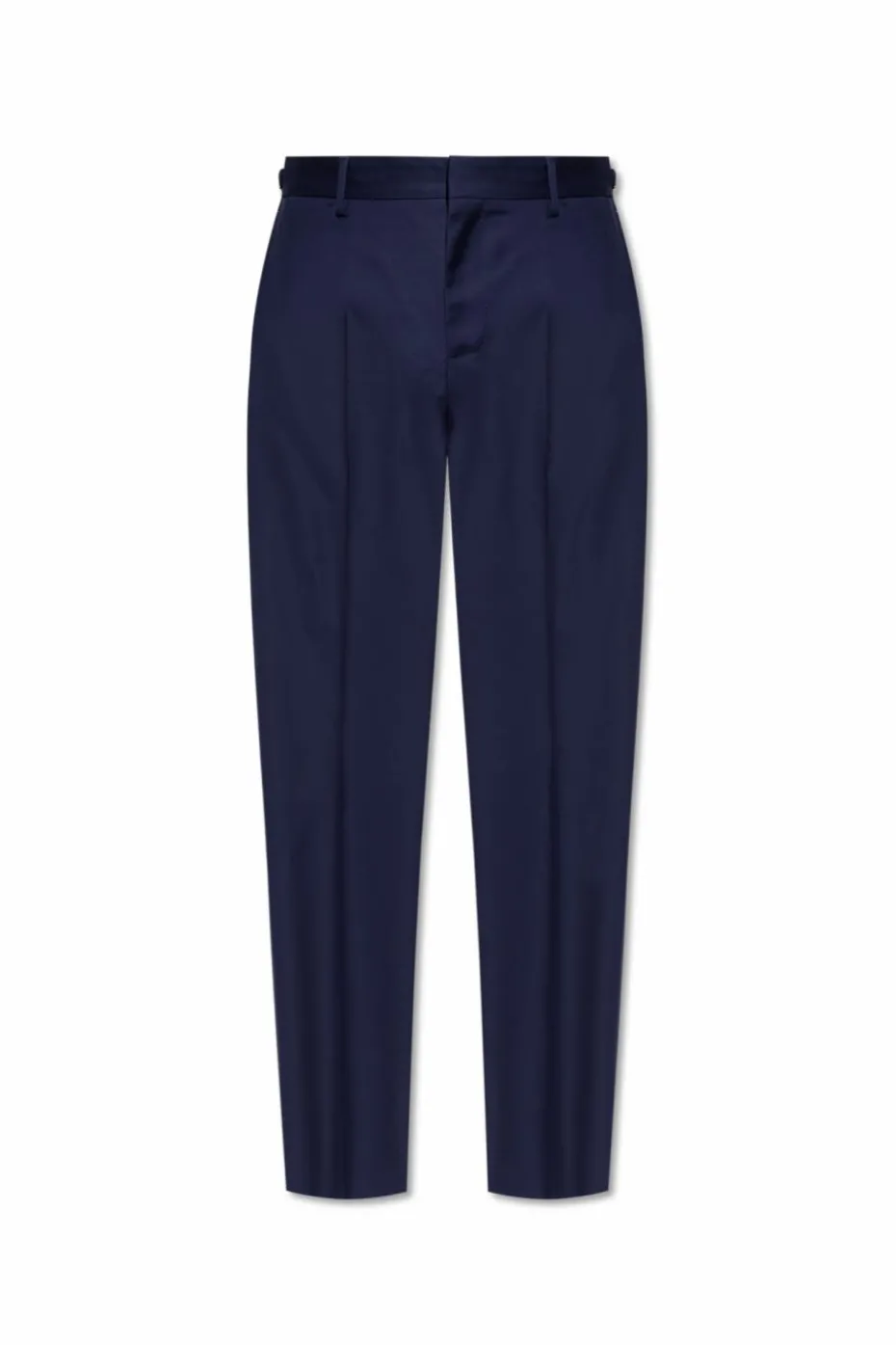 Versace NAVY BLUE Creased trousers