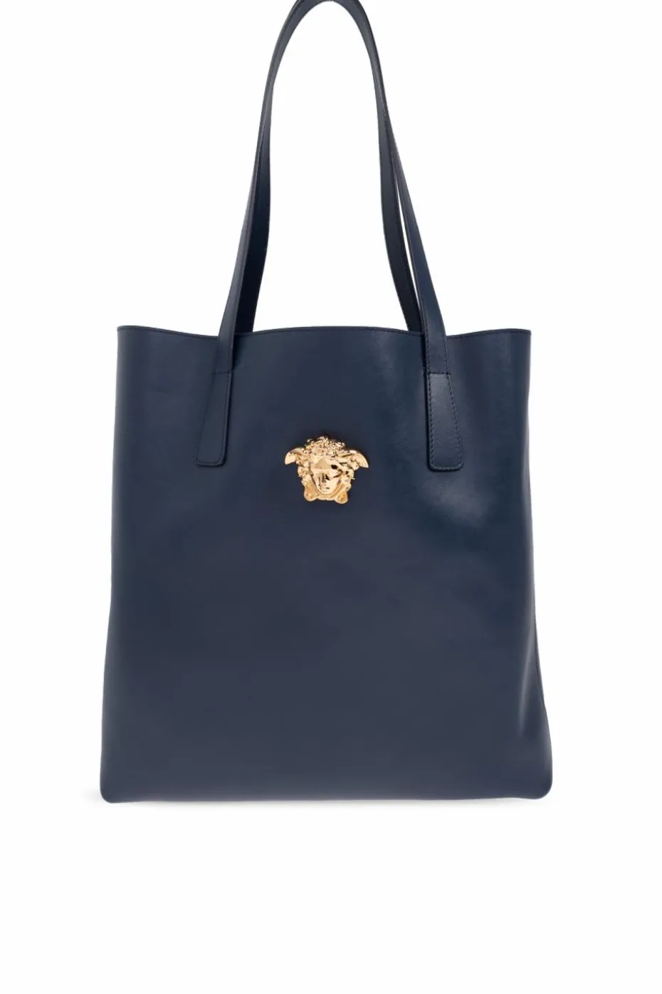 Versace NAVY BLUE Leather 'shopper' bag