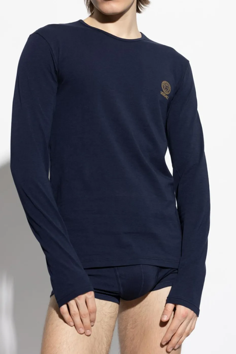 Versace NAVY BLUE Long-sleeve undershirt