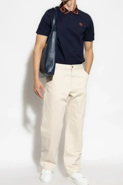Versace NAVY BLUE Polo with logo