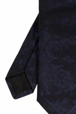 Versace NAVY BLUE Silk tie