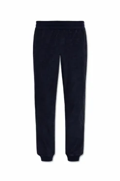 Versace NAVY BLUE Sweatpants with 'barocco' pattern