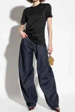 Versace NAVY BLUE Wide leg jeans