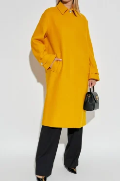 Versace ORANGE Wool coat
