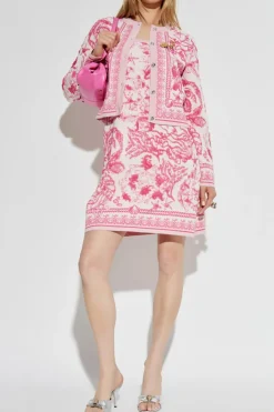 Versace PINK Dress with 'Barocco' pattern