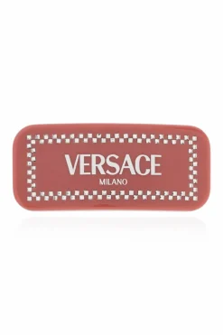 Versace PINK Hair clip with shimmering crystals