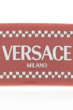 Versace PINK Hair clip with shimmering crystals