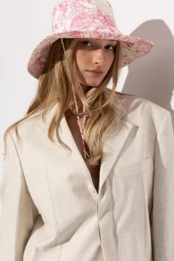 Versace PINK Hat with print