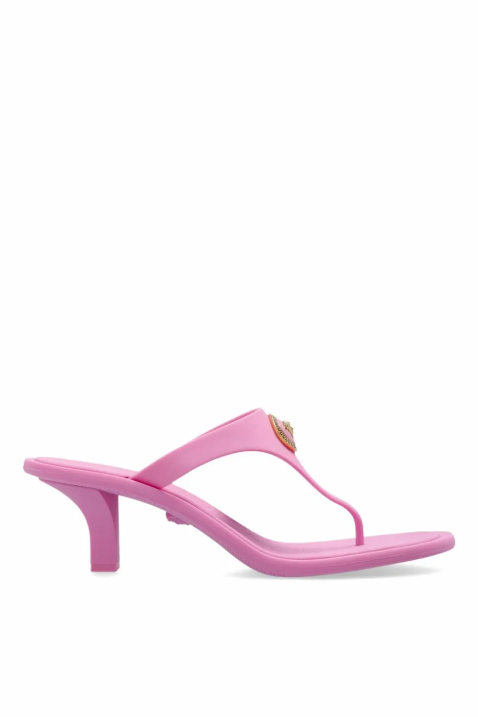 Versace PINK Heeled flip-flops