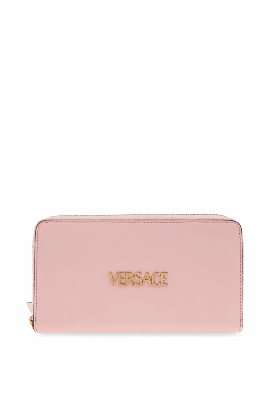 Versace PINK Leather wallet with logo