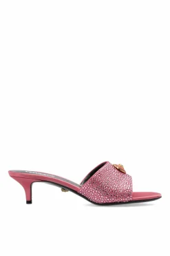 Versace PINK Satin heeled mules āAliaā