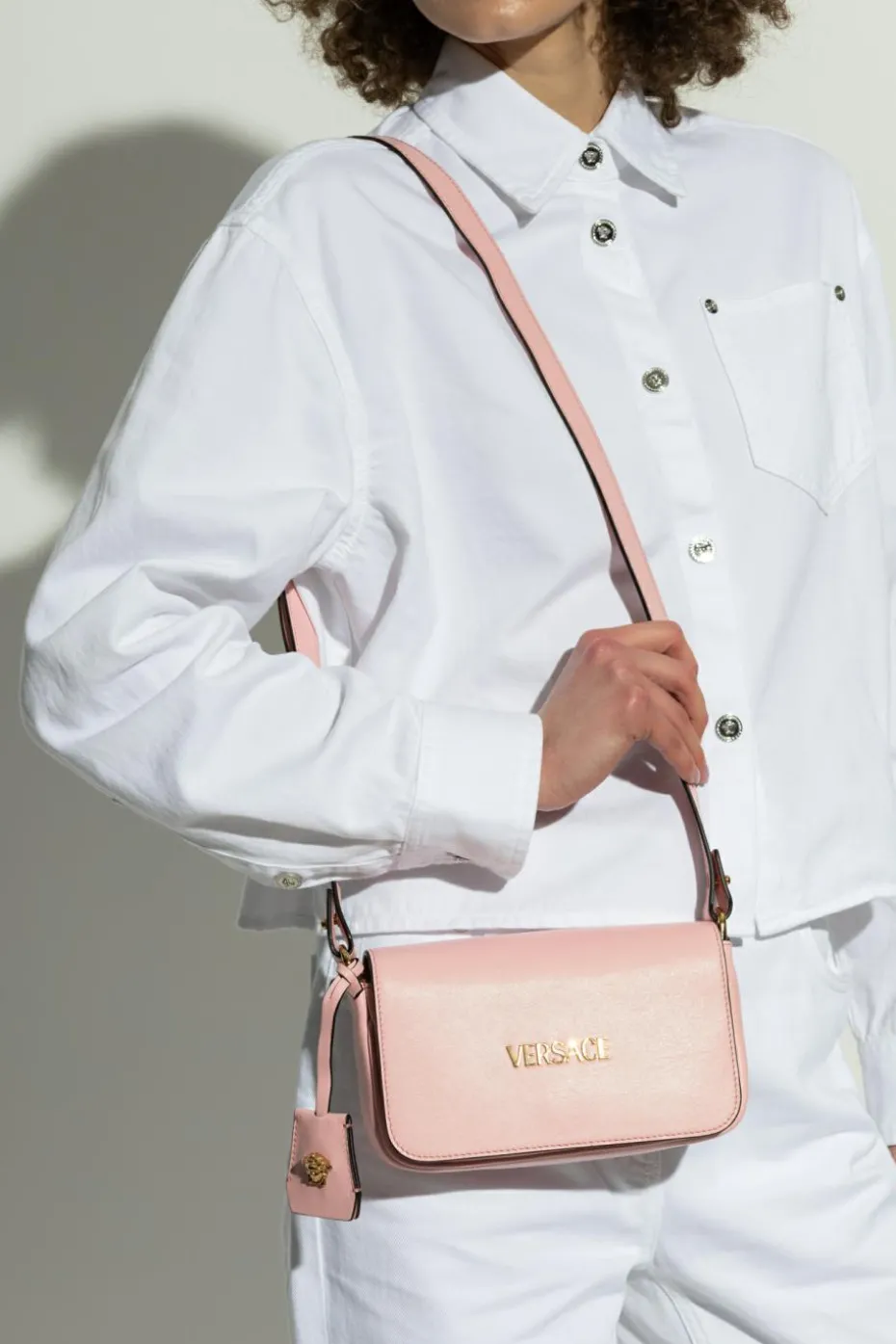 Versace PINK Shoulder bag Tag Mini