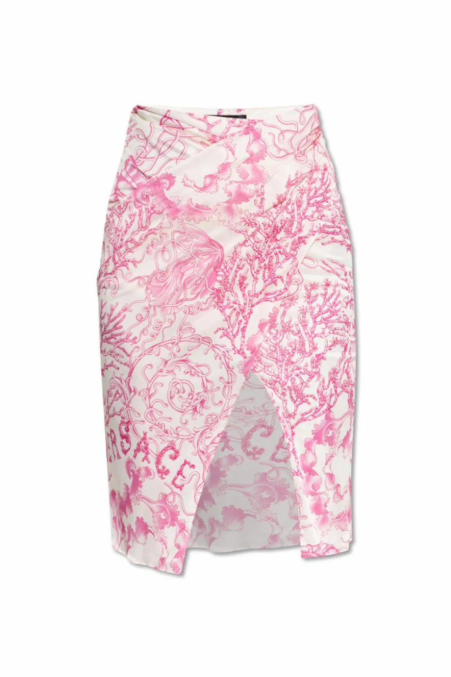 Versace PINK Skirt with `Underwater Barocco` print