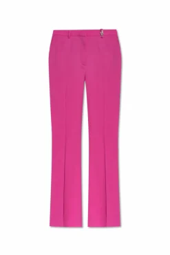Versace PINK Wool pleated trousers