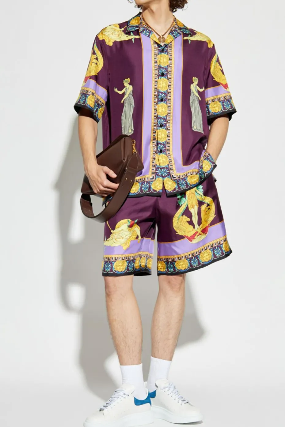 Versace PURPLE Silk shorts