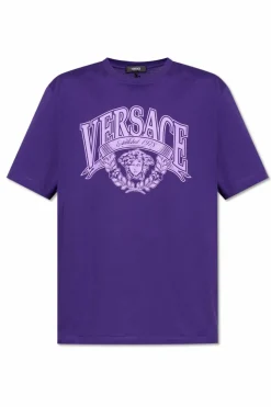 Versace PURPLE T-shirt with print