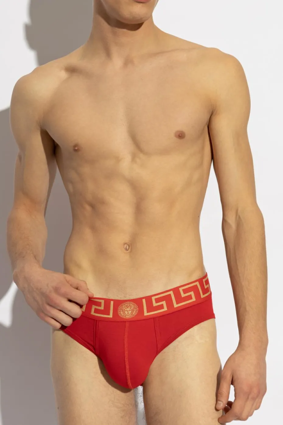Versace RED Briefs with logo