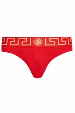 Versace RED Cotton thong