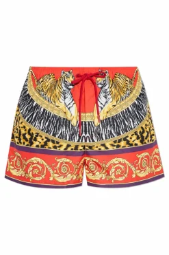 Versace RED Printed swim shorts