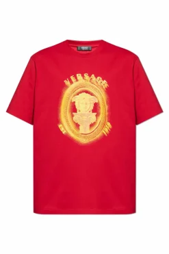 Versace RED T-shirt with logo