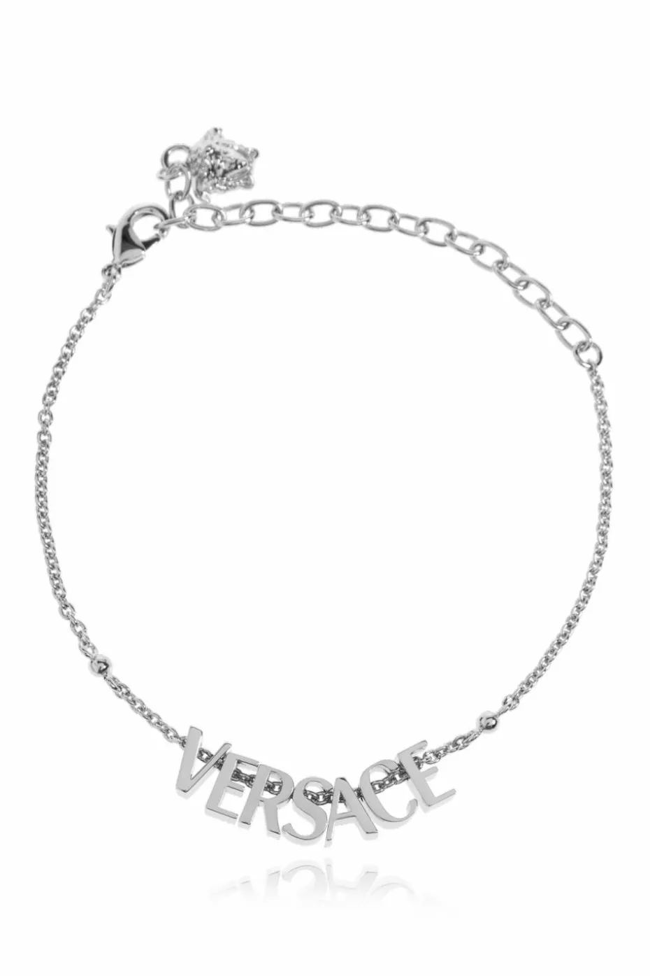 Versace SILVER Brass bracelet with logo