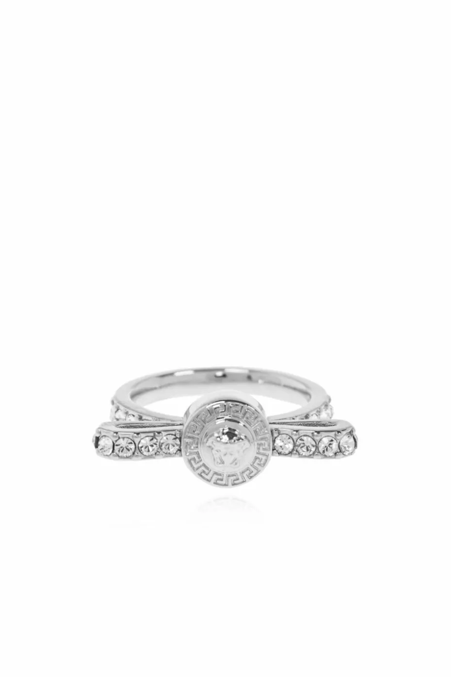 Versace SILVER Earrings with engraved logo