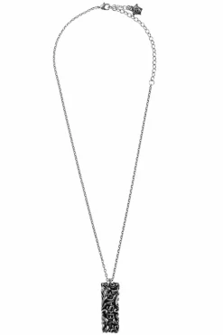 Versace SILVER Necklace with a logo pendant