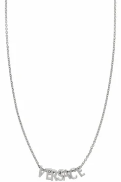 Versace SILVER Necklace with logo