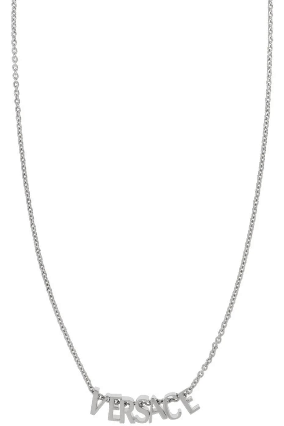 Versace SILVER Necklace with logo