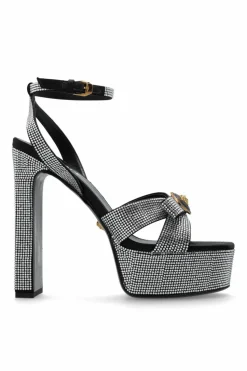 Versace SILVER Platform sandals