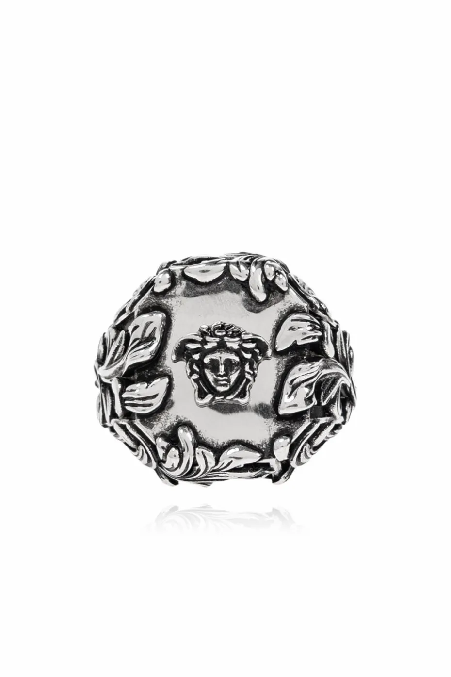 Versace SILVER Ring with Medusa head motif