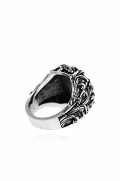 Versace SILVER Ring with Medusa head motif