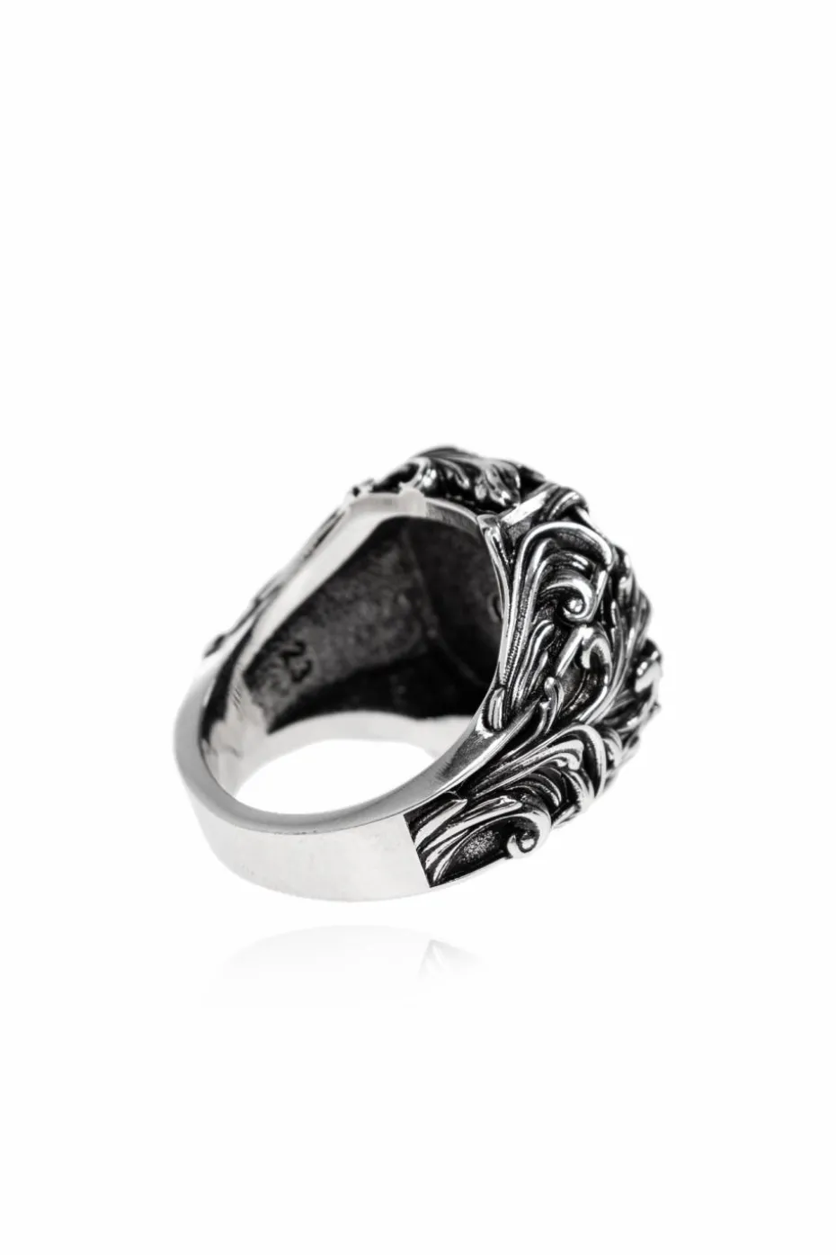 Versace SILVER Ring with Medusa head motif