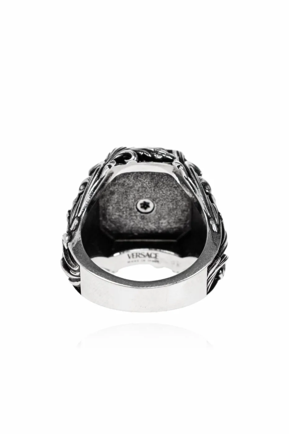 Versace SILVER Ring with Medusa head motif