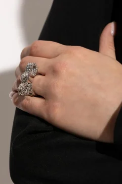 Versace SILVER Ring with Medusa head